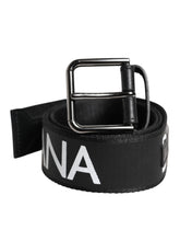 Dolce & Gabbana Black Leather Classic Metal Logo Buckle Belt